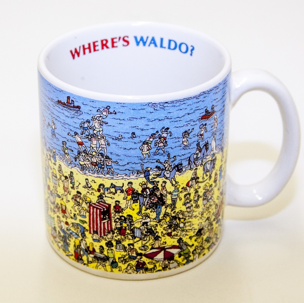 Where's Waldo Mug Coffee Cup Beach
